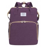 2 in 1 τσάντα πλάτης και παιδικό κρεβατάκι TMV-0051, αδιάβροχη, μωβ Τσάντες - Πορτοφόλια