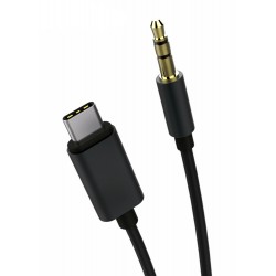 POWERTECH καλώδιο USB-C σε 3.5mm CAB-UC017, 1m, μαύρο USB-C (Type-C)