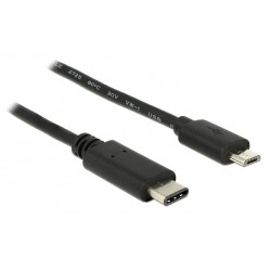 POWERTECH Καλώδιο USB Type-C σε USB Micro CAB-UC011, 1m, μαύρο USB-C (Type-C)
