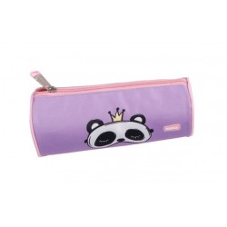 MP υφασμάτινη κασετίνα PA1025-02, κυλινδρική, μωβ Γραφική Ύλη