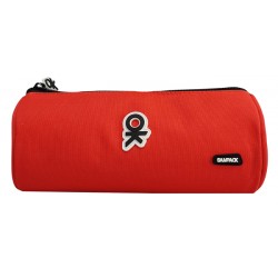 MP υφασμάτινη κασετίνα PA1025-06, κυλινδρική, κόκκινη Γραφική Ύλη