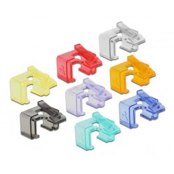 DELOCK clip επιδιόρθωσης RJ45 86420, 8 χρώματα, 16τμχ Δίκτυο