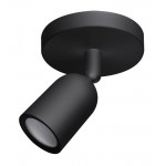 OPTONICA φωτιστικό spot 2022, για λάμπα GU10, πλαστικό, IP20, μαύρο Φωτιστικά