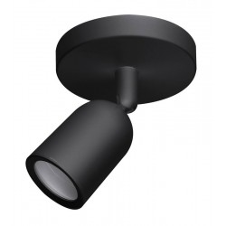 OPTONICA φωτιστικό spot 2022, για λάμπα GU10, πλαστικό, IP20, μαύρο Φωτιστικά