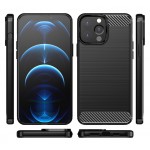 POWERTECH Θήκη Carbon MOB-1657 για iPhone 13 Pro, μαύρη Θήκες