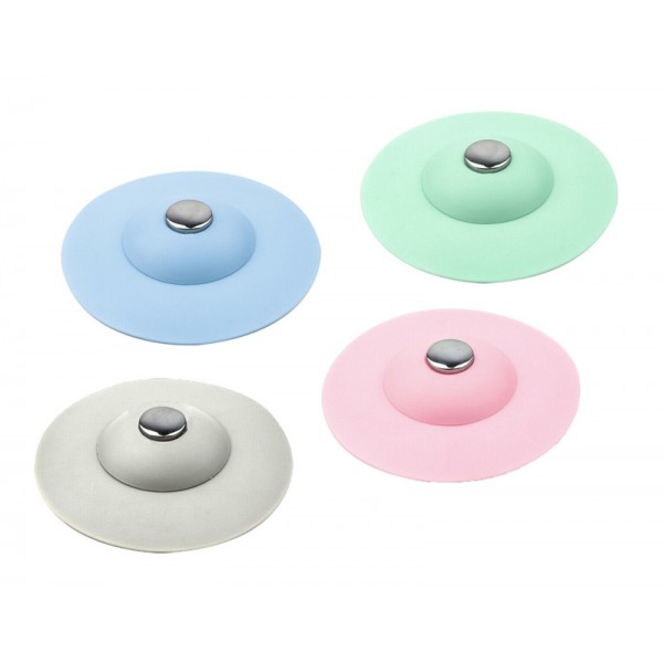 Τάπα σιφωνιού Flex Drain Stop με συκρατητή τριχών, σιλικόνη, mix color Είδη Σπιτιού