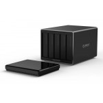 ORICO NAS για 5x 3.5" HDD NS500RU3 USB 3.0, 5Gbps, έως 80TB, μαύρη Θήκες & Trays Σκληρών Δίσκων