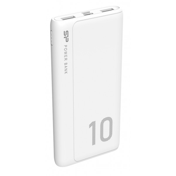 SILICON POWER power bank GP15, 10000mAh, 2x USB output, 2.1A, λευκό Power Bank
