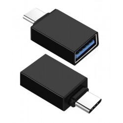 POWERTECH αντάπτορας USB 3.0 σε USB Type-C CAB-UC057, μαύρος USB-C (Type-C)