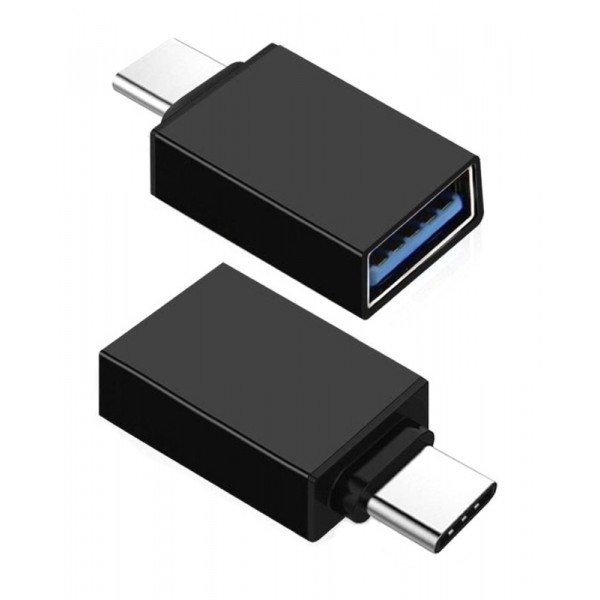 POWERTECH αντάπτορας USB 3.0 σε USB Type-C CAB-UC057, μαύρος USB-C (Type-C)