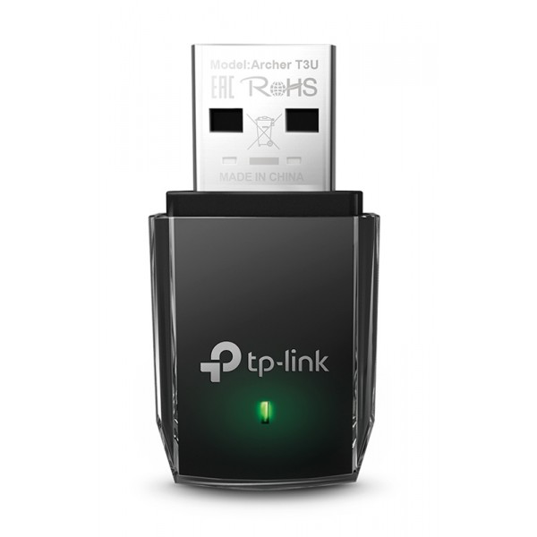 TP-LINK USB αντάπτορας δικτύου Archer T3U, AC1300, MU-MIMO, Ver. 1.0 Κάρτες Δικτύου - USB Dongles