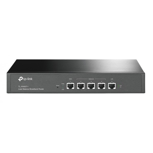 TP-LINK load balance broadband router TL-R480T+, 5x Ethernet port, Ver 9 Modem - Router