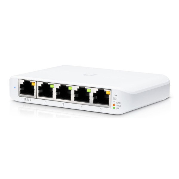 UBIQUITI UniFi Switch USW-Flex-Mini, 5-Port Gigabit, 10/100/1000 Mbps Switches