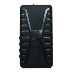 POWERTECH universal θήκη κινητού με ring PT-531, έως 8.5 x 16cm, μαύρη Θήκες