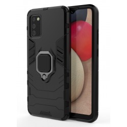 POWERTECH Θήκη Ring Armor MOB-1673 για Samsung A02s, μαύρη Θήκες