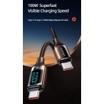 USAMS καλώδιο USB Type-C US-SJ546, 100W/5A, 1.2m, μαύρο USB-C (Type-C)