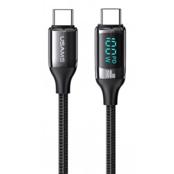 USAMS καλώδιο USB Type-C US-SJ546, 100W/5A, 1.2m, μαύρο USB-C (Type-C)