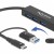 DELOCK docking station 64149, 4 θυρών, USB & USB-C σύνδεση, μαύρο