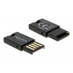 DELOCK USB card reader 91603 για κάρτες μνήμης micro SD, μαύρο USB Hubs - Card Readers