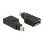 DELOCK αντάπτορας mini DisplayPort (M) σε DisplayPort (F) 65626, 4K, 90° Εικόνα