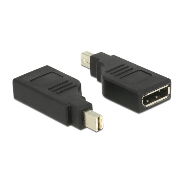 DELOCK αντάπτορας mini DisplayPort (M) σε DisplayPort (F) 65626, 4K, 90° Εικόνα