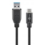 GOOBAY καλώδιο USB 3.0 σε USB-C 71221, 5Gbit/s, 2m, μαύρο USB-C (Type-C)