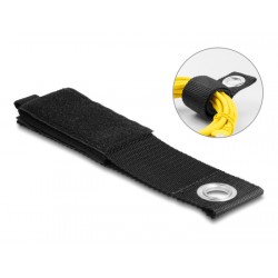 DELOCK ιμάντες τύπου Velcro 19567, 43.5 x 5cm, μαύρος, 5τμχ Τακτοποίηση Καλωδίων