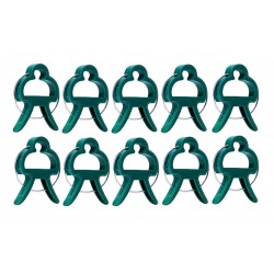 Κλιπ στήριξης φυτών GAR-0001, 4 x 3cm, πράσινο, 10τμχ Είδη Κήπου