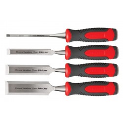 PROLINE σκαρπέλα ξύλου 19142, αντιολισθητική λαβή, 6-25mm, 4τμχ Εργαλεία Χειρός