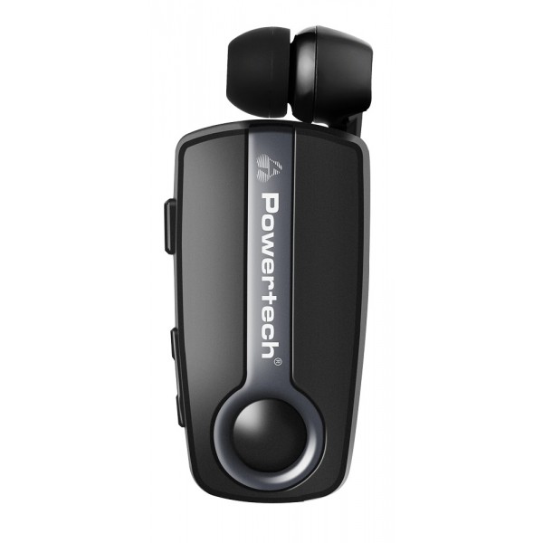 POWERTECH Bluetooth earphone Klipp 2 PT-998, multipoint, BT V5.1, γκρι Ακουστικά - Bluetooth