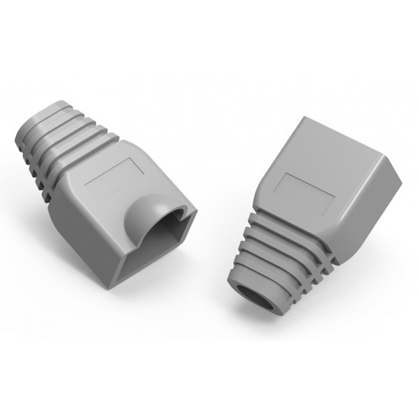 POWERTECH κάλυμμα για βύσμα δικτύου RJ45 CAB-N091, γκρι, 10τμχ Δίκτυο