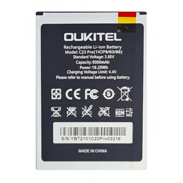 OUKITEL μπαταρία για smartphone C23 Pro Μπαταρίες για Smartphones