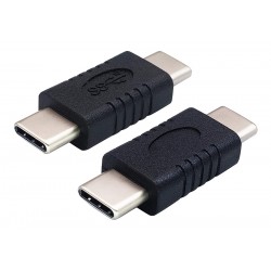 POWERTECH αντάπτορας USB-C αρσενικό σε USB-C αρσενικό PTH-061, μαύρο USB-C (Type-C)