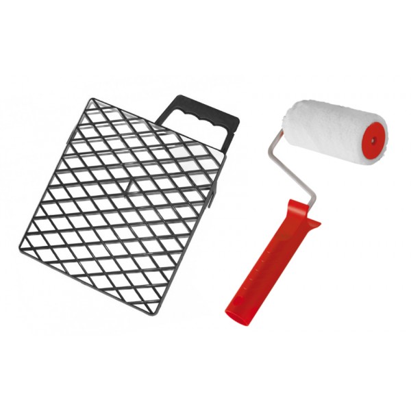 PROLINE ρολό & σχάρα βαφής 43150 με λαβή, πολυαμιδίου, 100mm Εργαλεία Χειρός