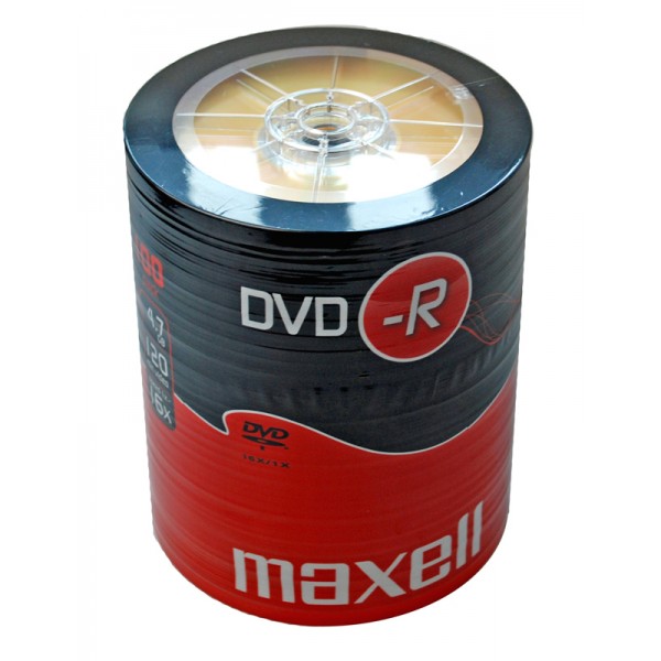 MAXELL DVD-R 4.7GB/120min, 16x speed, spindle pack 100τμχ Οπτικά Μέσα (CD/DVD κ.α)