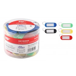 MP μπρελόκ κλειδιών με ετικέτα PA363, 20x58mm, διάφορα χρώματα, 50τμχ Γραφική Ύλη