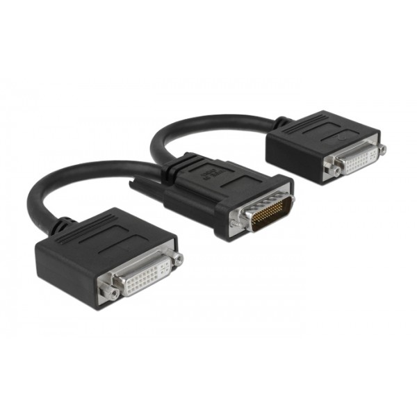 DELOCK αντάπτορας DMS-59 σε 2x DVI 65281, 20cm, μαύρος Εικόνα