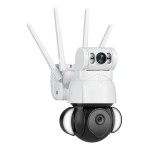 SECTEC smart κάμερα ST-428-4M-DL με προβολείς, dual lens, 4MP, Onvif PTZ Smart Κάμερες