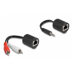 DELOCK audio extender 87859 3.5mm σε RCA, μέσω καλωδίου RJ45, έως 50m Ήχος