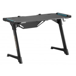 BRATECK gaming γραφείο Glory GMD04-1S, 1200x600mm, RGB, μαύρο Εξοπλισμός Γραφείου