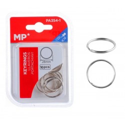 MP μεταλλικοί κρίκοι κλειδιών PA354-1, 28mm, 10τμχ Γραφική Ύλη