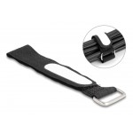 DELOCK ιμάντες τύπου Velcro 19606, 20.3 x 2cm, μαύρος, 5τμχ Τακτοποίηση Καλωδίων