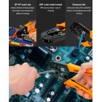 JAKEMY πρέσα ακροδεκτών JM-CT4-1 για καλώδια δικτύου RJ45/12, 8P/6P Πένσες