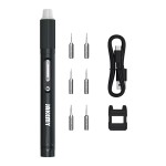 JAKEMY ηλεκτρικό κατσαβίδι JM-Y05 με LED φακό, 3 λειτουργίες, 6 μύτες Κατσαβίδια