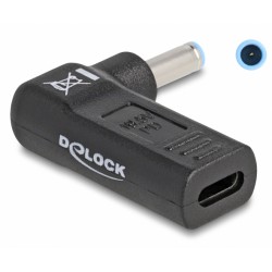 DELOCK αντάπτορας τροφοδοσίας 60004, USB-C σε HP 4.5x3mm, 90°, μαύρος Φορτιστές Laptop