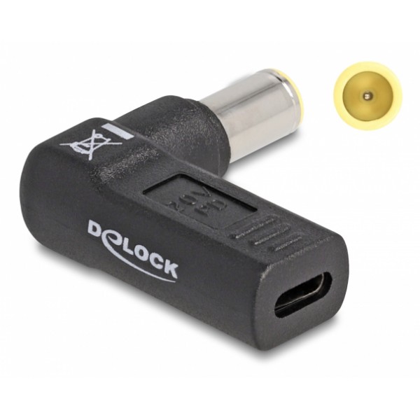 DELOCK αντάπτορας τροφοδοσίας 60012, USB-C σε IBM 7.9x5.5mm, 90°, μαύρος Φορτιστές Laptop