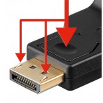 GOOBAY αντάπτορας DisplayPort σε VGA 63489, gold-plated, μαύρος Εικόνα