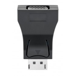 GOOBAY αντάπτορας DisplayPort σε VGA 63489, gold-plated, μαύρος Εικόνα