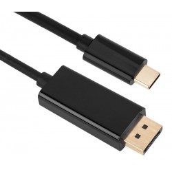 POWERTECH καλώδιο USB-C σε DisplayPort PTH-071, 4K/60Hz, 2m, μαύρο USB-C (Type-C)