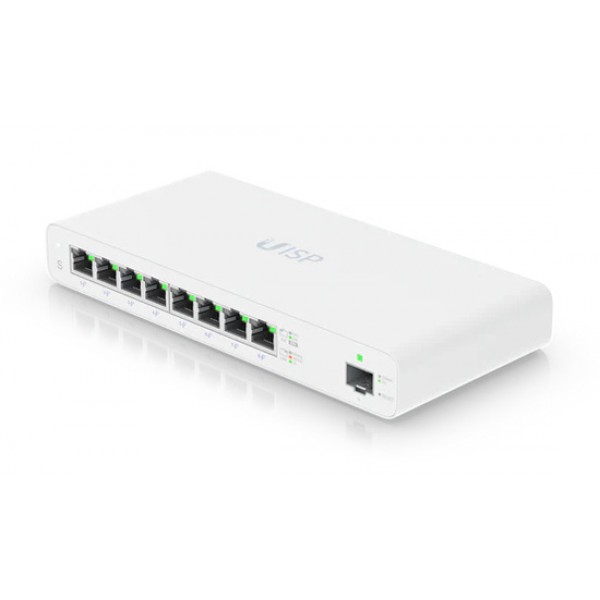 UBIQUITI Switch UISP, 8-Port Gigabit, 10/100/1000 Mbps, PoE Switches